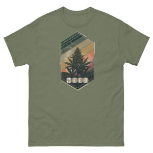 Unisex classic tee military green front 69031e7c29eee.jpg