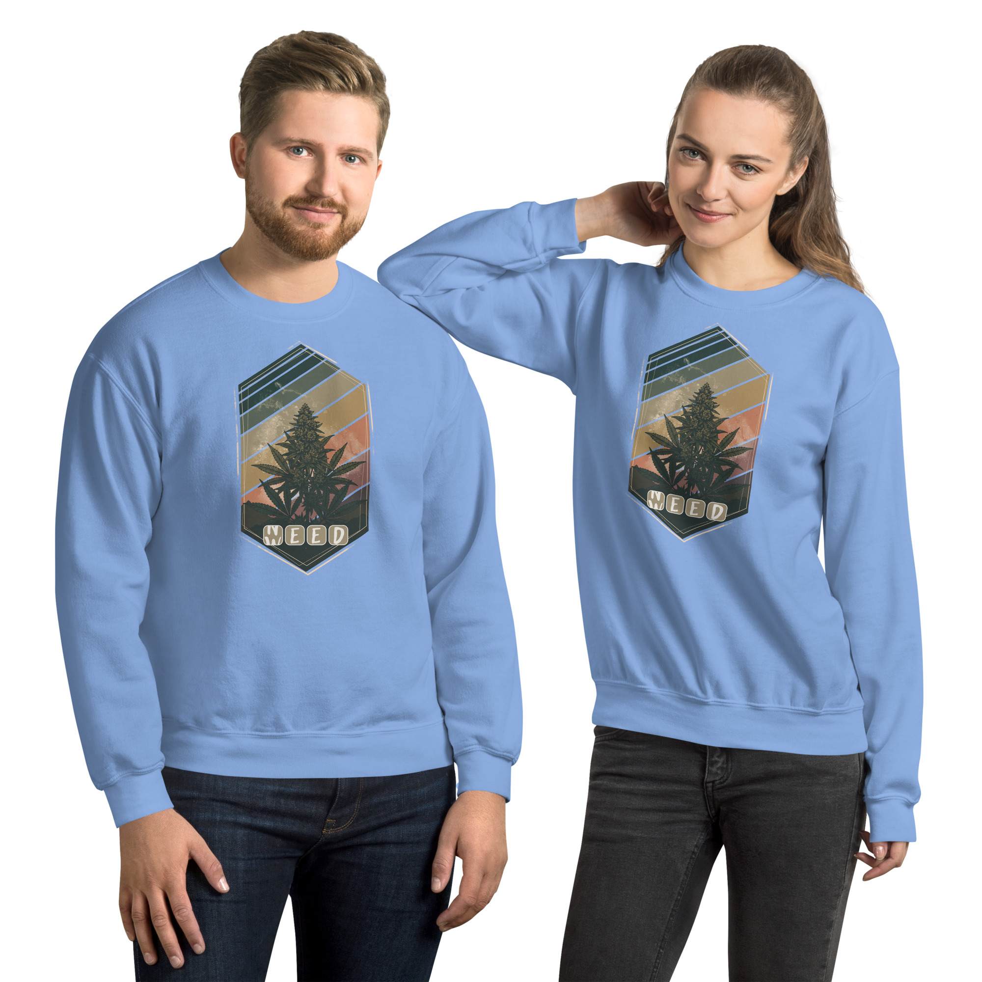 Unisex crew neck sweatshirt carolina blue front 690323bbc8eb6.jpg