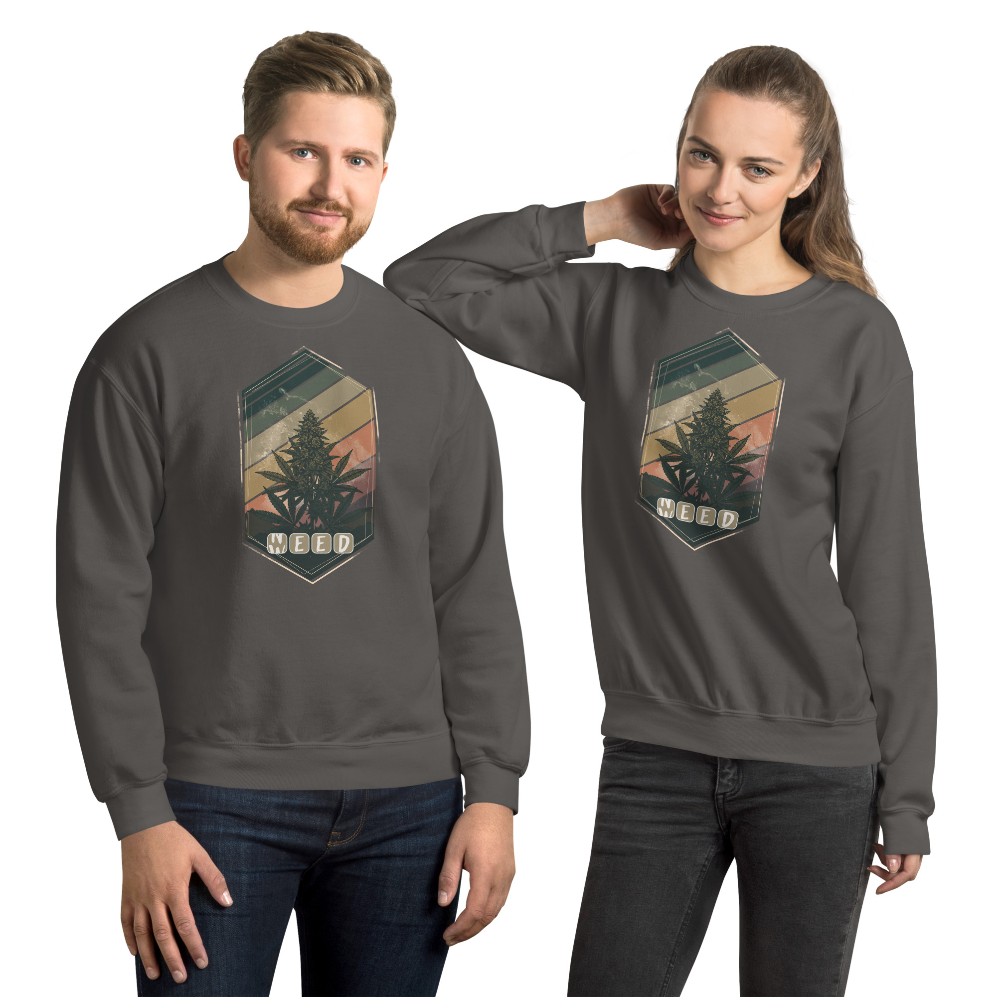 Unisex crew neck sweatshirt charcoal front 690323bbb6ef0.jpg