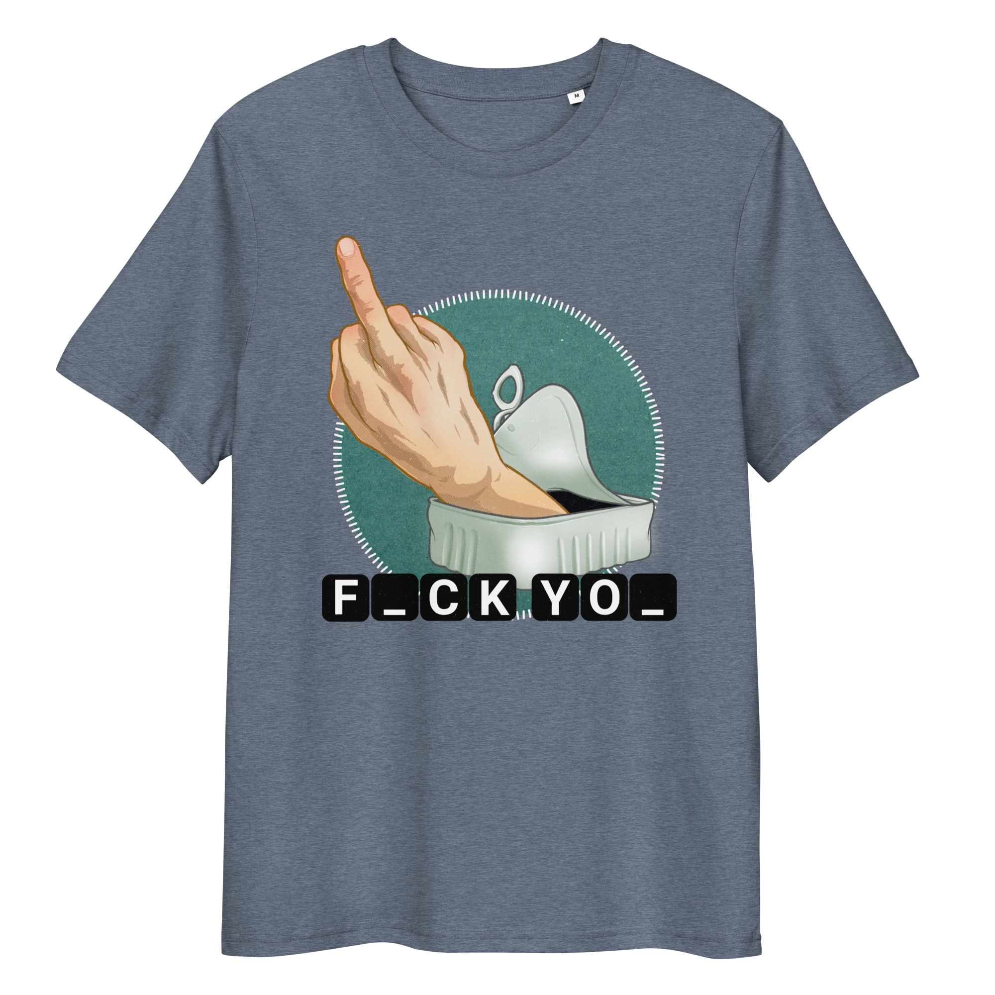 Unisex organic cotton t shirt dark heather blue front 68f4ca6240608.jpg