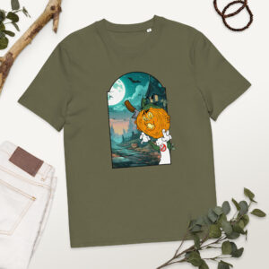 Unisex organic cotton t shirt khaki front 68ebb30b17143.jpg