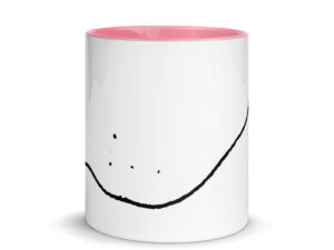 Durchziehender Faden - Eine Tasse mit farbiger Innenseite