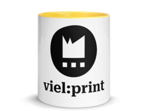 viel:print Tasse mit farbiger Innenseite
