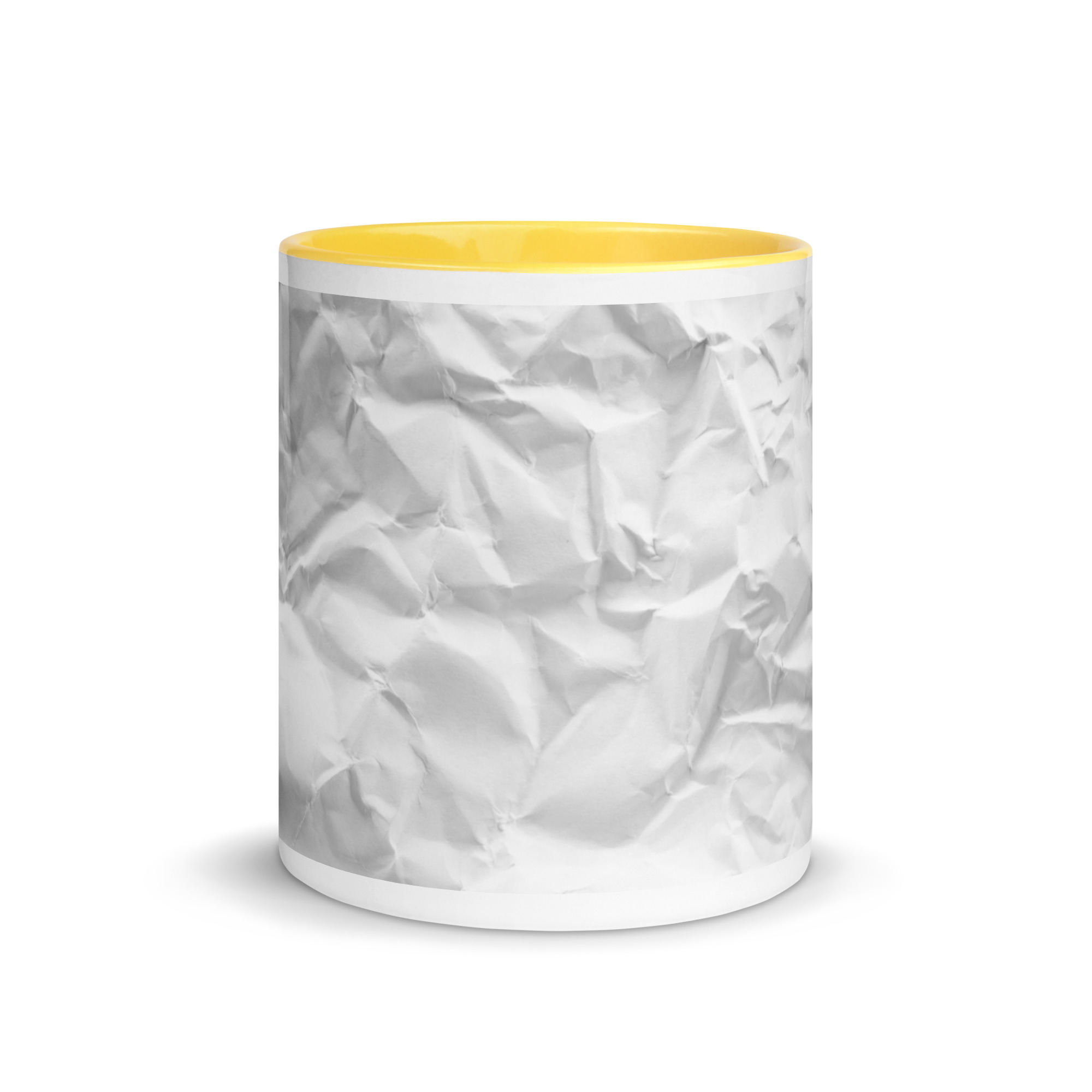 White ceramic mug with color inside yellow 11 oz front 68fddea18ea5f.jpg