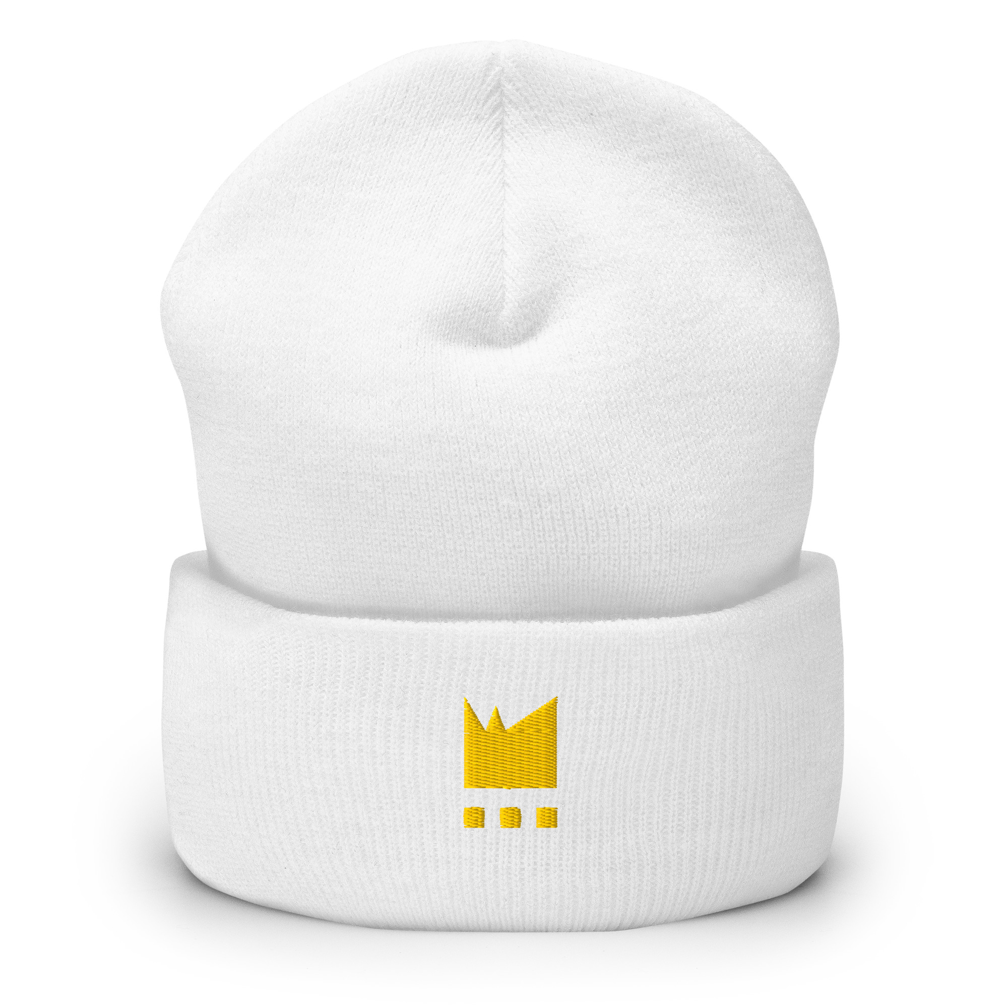 Cuffed beanie white front 692b54cdef49c.jpg