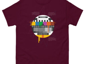 Unisex classic tee maroon front 690da980ee496.jpg