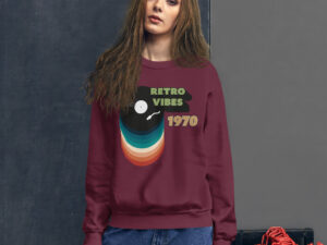 Unisex crew neck sweatshirt maroon front 690de546a2bd5.jpg
