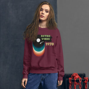 Unisex crew neck sweatshirt maroon front 690de546a2bd5.jpg