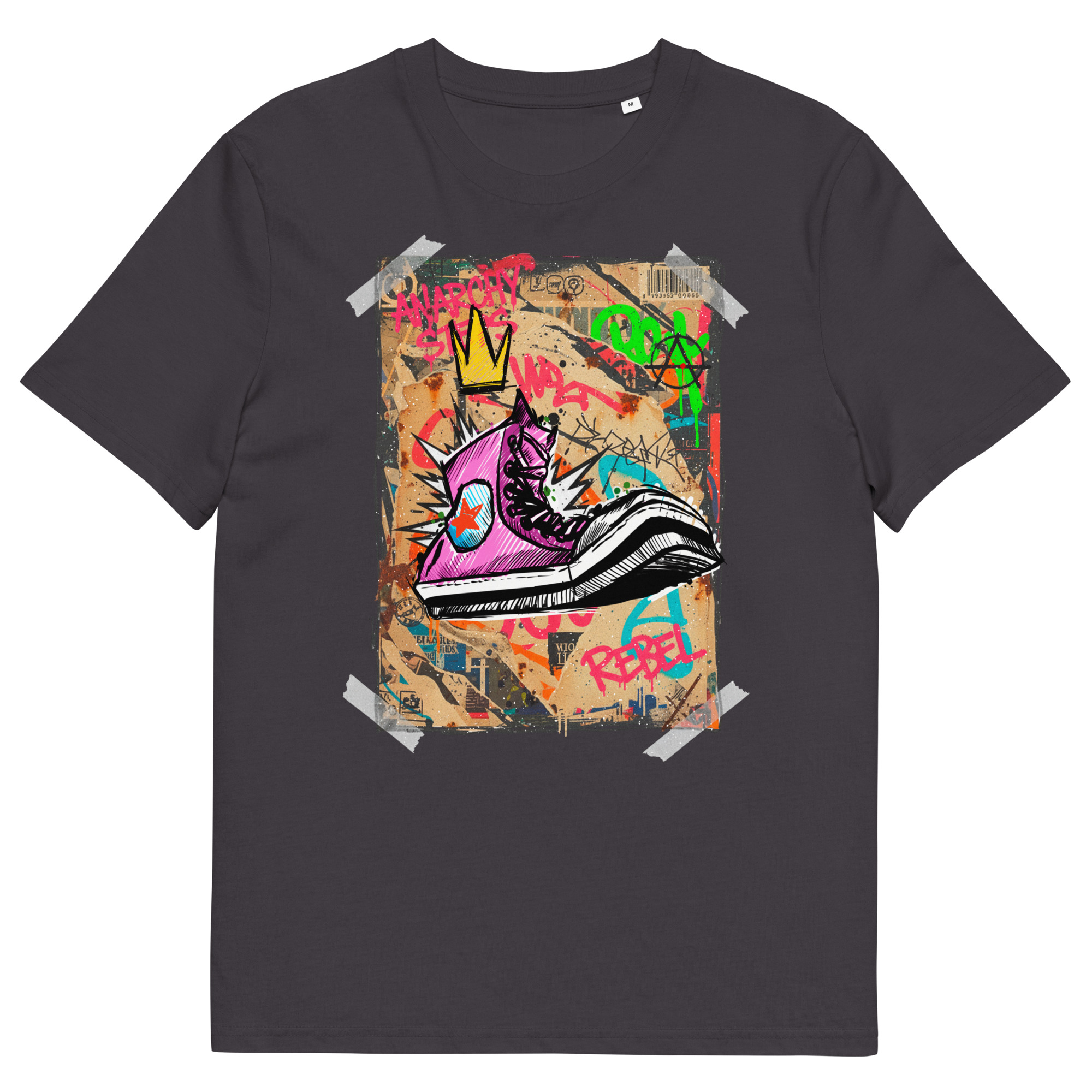 Unisex organic cotton t shirt anthracite front 691b2584e8b19.jpg