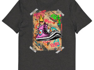 Unisex organic cotton t shirt dark heather grey front 691b2584e76d6.jpg