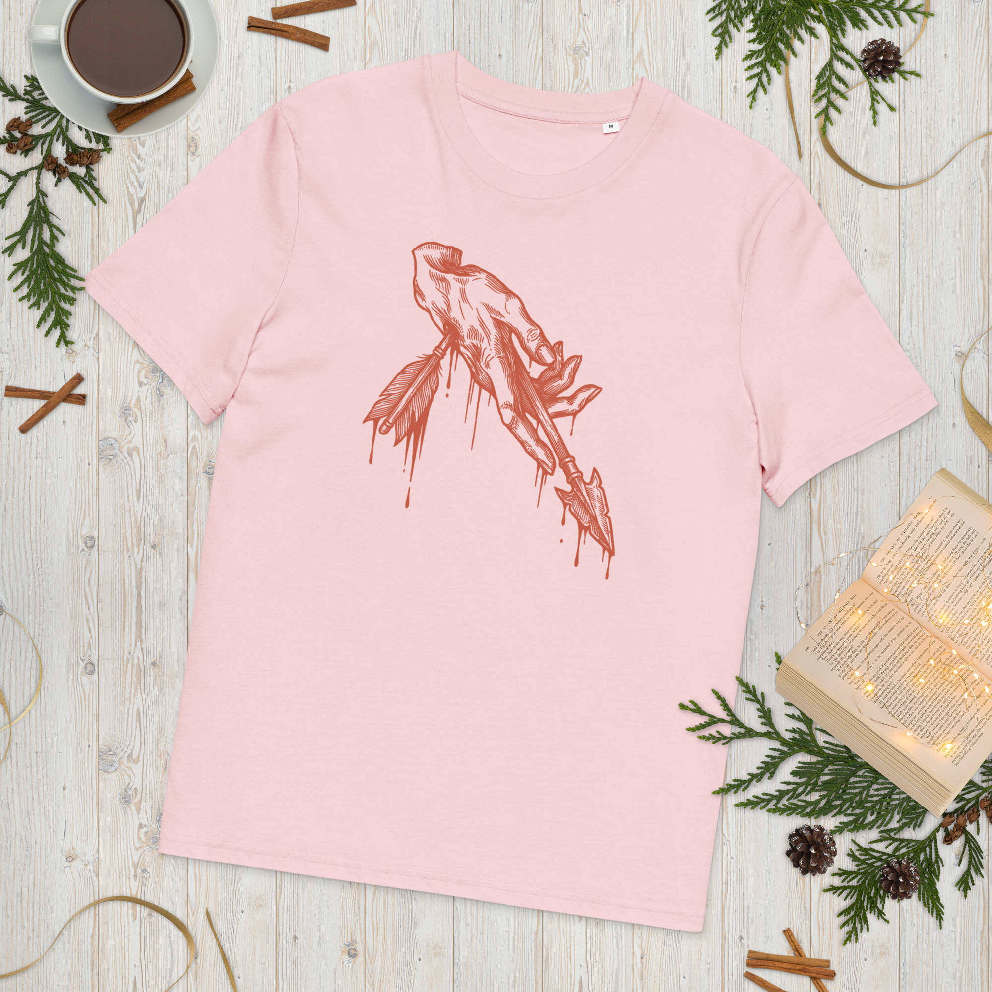 Unisex organic cotton t shirt cotton pink front 2 6932fbe5586cf.jpg