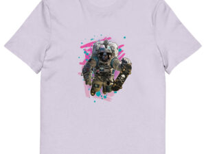 Unisex organic cotton t shirt lavender front 696211c6a5ad3.jpg